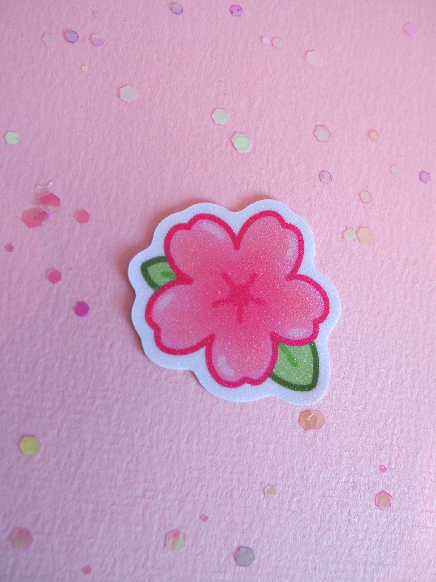 Sakura Sand Glitter Frosted Stickers