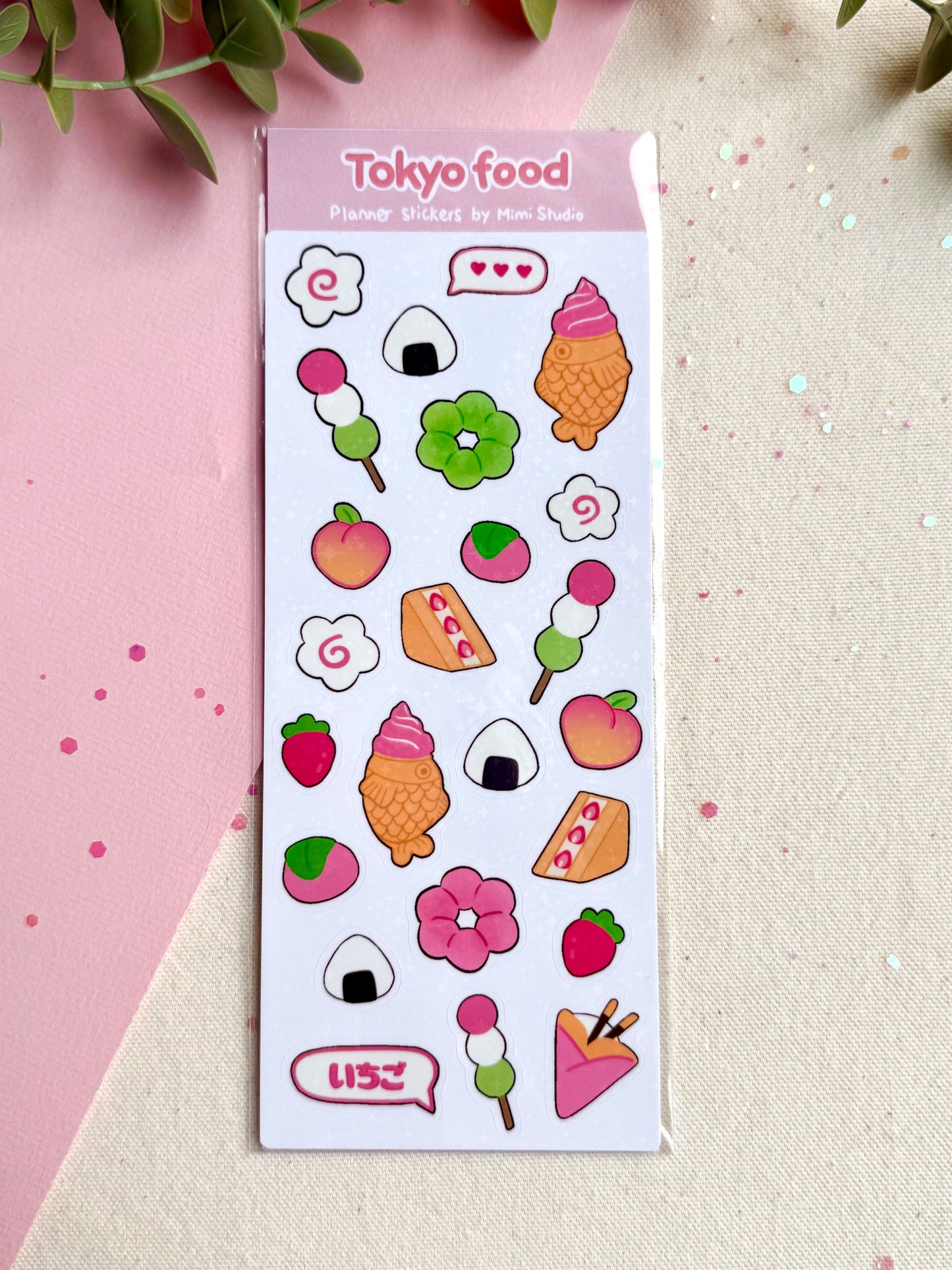 Tokyo food sticker sheet